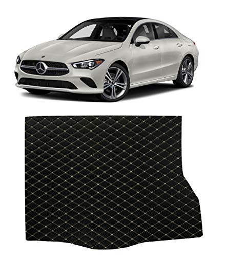 Custom Fit All Weather Heavy Duty Trunk Cargo Liner for 2015 2016 2017 2018 2019 2020 Mercedes Benz CLA Class CLA250 CLA 250 4Matic - Black 2D Flat