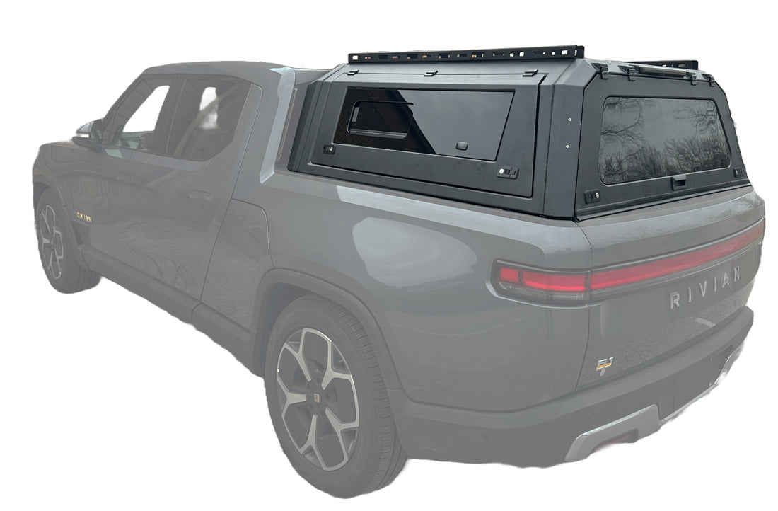 AutoFitPro aluminum hard topper on a Rivian R1T