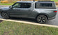 Rivian R1T hard topper black anodized aluminum truck cap front angle