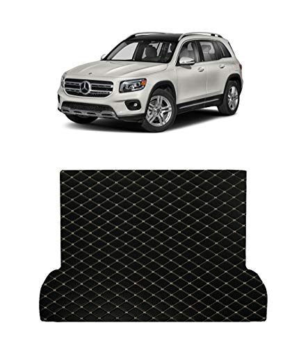 Custom Fit [Made in USA] All Weather Heavy Duty Trunk Cargo Liner for 2020 Mercedes Benz GLB Class GLB 250 4 Matic 5 Seat Layout - Black 2D Flat