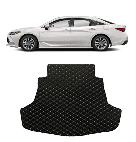 Custom Fit [Made in USA] All Weather Heavy Duty Trunk Cargo Liner for 2019 2020 2021 Toyota Avalon Non Hybrid Sedan - Black 2D Flat