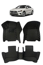 Load image into Gallery viewer, Custom Fit All Weather Heavy Duty Full Coverage Floor Mat Floor Protection [Front and Rear] for 2019 2020 Mercedes Benz A Class A220 A220 4Matic - Black Single Layer