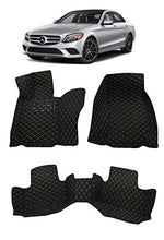 Load image into Gallery viewer, Custom Fit All Weather Heavy Duty Full Coverage Floor Mat Floor Protection [Front and Rear] for 2015 2016 2017 2018 2019 2020 Mercedes Benz C Class C300 4 Matic Sedan - Black Single Layer