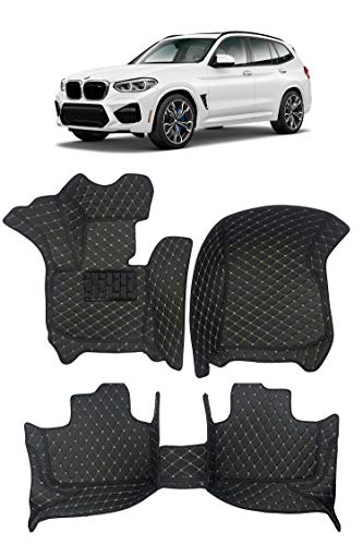 Custom Fit [Made in USA] All Weather Heavy Duty Full Coverage Floor Mat Floor Protection [Front and Rear] for 2018 2019 2020 2021 BMW X3 SUV - Black Single Layer