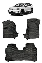 Load image into Gallery viewer, Custom Fit [Made in USA] All Weather Heavy Duty Full Coverage Floor Mat Floor Protection [Front and Rear] Compatible for 2020 2021 2022 Volkswagen VW ID4 EV - Black Single Layer