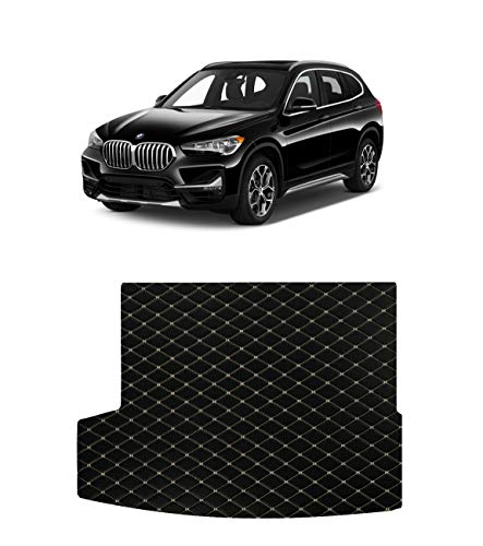 Custom Fit [Made in USA] All Weather Heavy Duty Trunk Cargo Liner for 2016 2017 2018 2019 2020 2021 BMW X1 SUV - Black 2D Flat