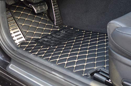 Custom Fit [Made in USA] All Weather Heavy Duty Floor Mat Floor Protection [Front and Rear] for 2019 2020 Volvo XC40 - Black 2D Flat