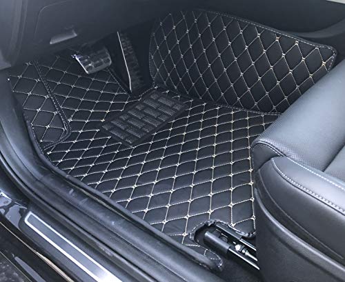 Custom Fit [Made in USA] All Weather Heavy Duty Full Coverage Floor Mat Floor Protection [Front and Rear] for 2017 2018 2019 2020 2021 Nissan Kicks SUV - Black Single Layer