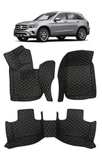 Load image into Gallery viewer, Custom Fit [Made in USA] All Weather Heavy Duty Full Coverage Floor Mat Floor Protection [Front and Rear] for 2016 2017 2018 2019 2020 2021 Mercedes Benz GLC Class GLC300 - Black Single Layer