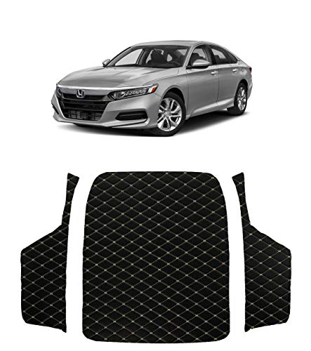 Custom Fit [Made in USA] All Weather Heavy Duty Trunk Cargo Liner for 2018 2019 2020 Honda Accord Sedan Accord Hybrid - Black 2D Flat