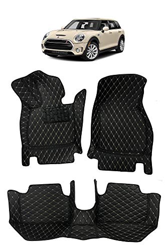 Custom Fit [Made in USA] All Weather Heavy Duty Full Coverage Floor Mat Floor Protection [Front and Rear] for 2017 2018 2019 2020 Mini Cooper Mini Clubman - Black Single Layer