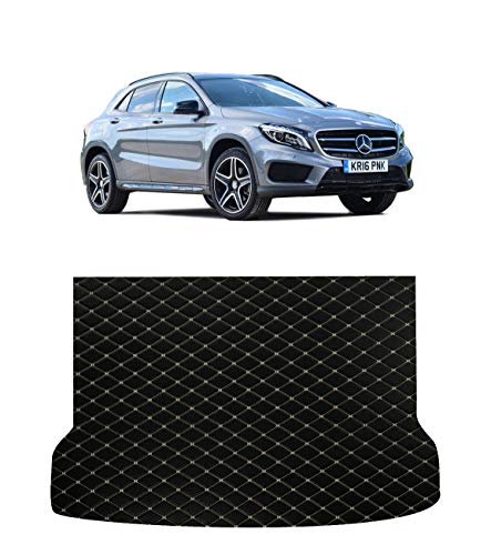 Custom Fit [Made in USA] All Weather Heavy Duty Trunk Cargo Liner for 2015 2016 2017 2018 2019 2020 Mercedes Benz GLA Class GLA250 - Black 2D Flat