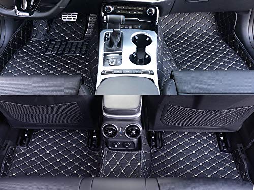 Custom Fit [Made in USA] All Weather Heavy Duty Full Coverage Floor Mat Floor Protection [Front and Rear] for 2014 2015 2016 2017 2018 2019 Cadillac XTS Sedan - Black Single Layer